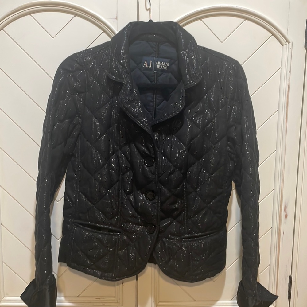 Armani black blazer with sparkles